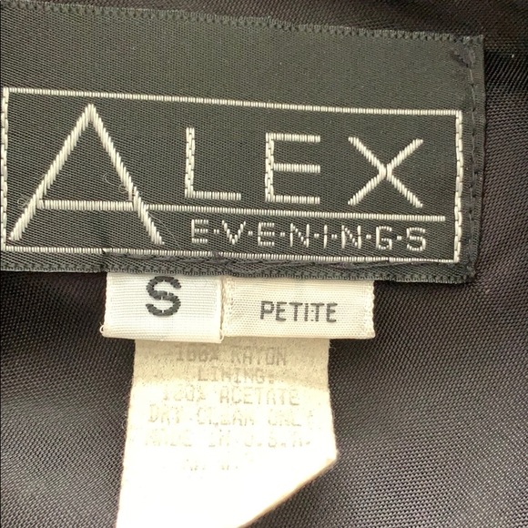 ALEX EVENING BLACK VELVET JACKET 80’S - Picture 4 of 4